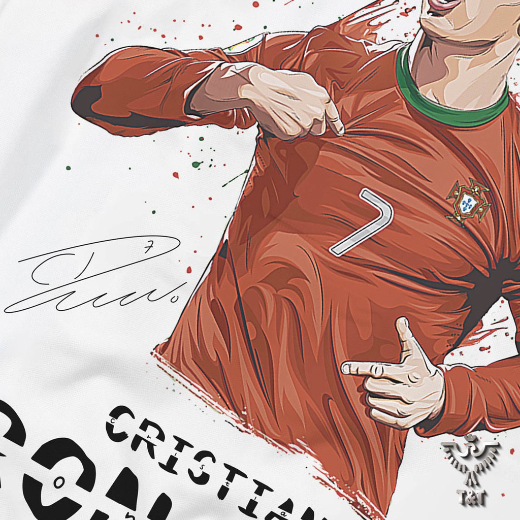 Áo thun nam áo phông nam thiết kế hình đẹp nét cr7 | BigBuy360 - bigbuy360.vn