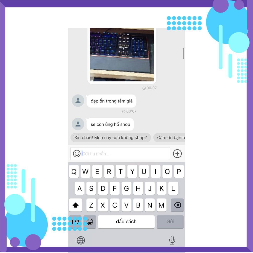 Bàn phím cơ chống nước E-DRA EK300  - Có kê tay - Led 7 màu - BH 24 tháng