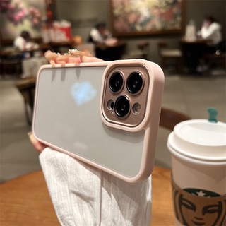 Ốp Điện Thoại Cứng Chống Sốc Viền Kim Loại Cho iPhone 13 Pro Max 11 12 Pro Max