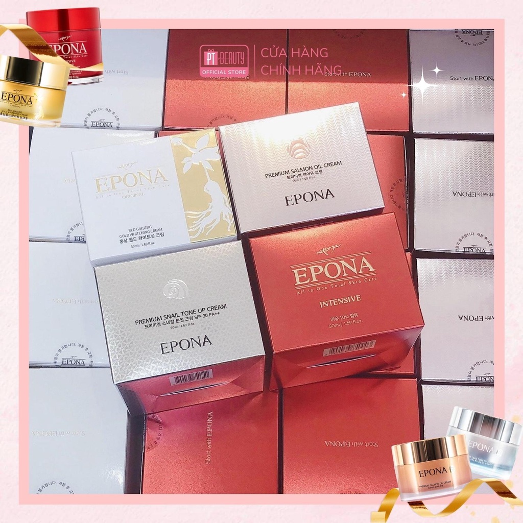 Kem dưỡng nâng tone căng bóng, chống lão hóa, trắng da EPONA 50ml