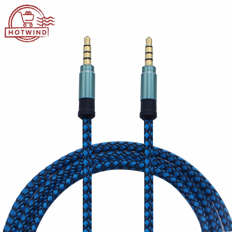Dây cáp âm thanh jack 3.55mm nhiều màu sắc 1m