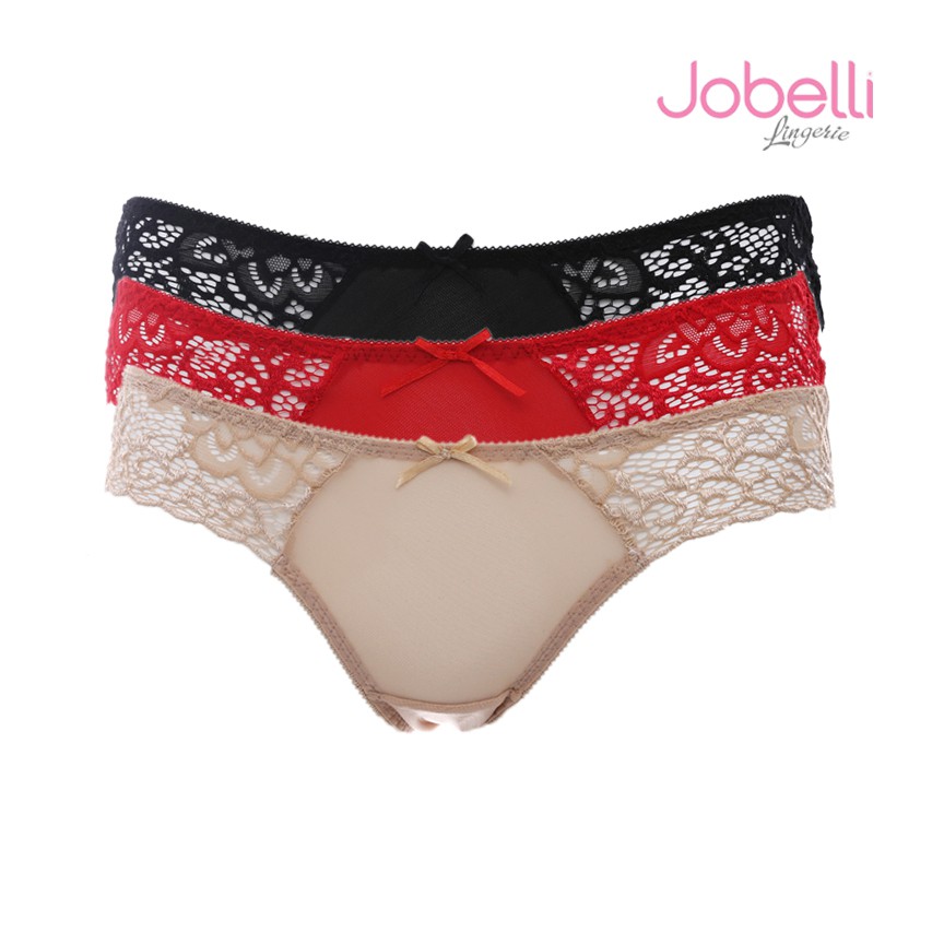 [JOBELLI] Combo 3 quần lót nữ ren phối thun lạnh không đường viền mông 1267