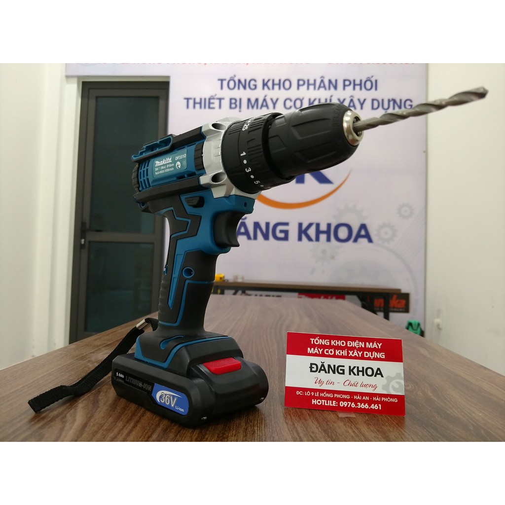 Máy khoan pin bắt vít cầm tay MAKITA DF-331D-36V kèm bộ phụ kiện 24 món