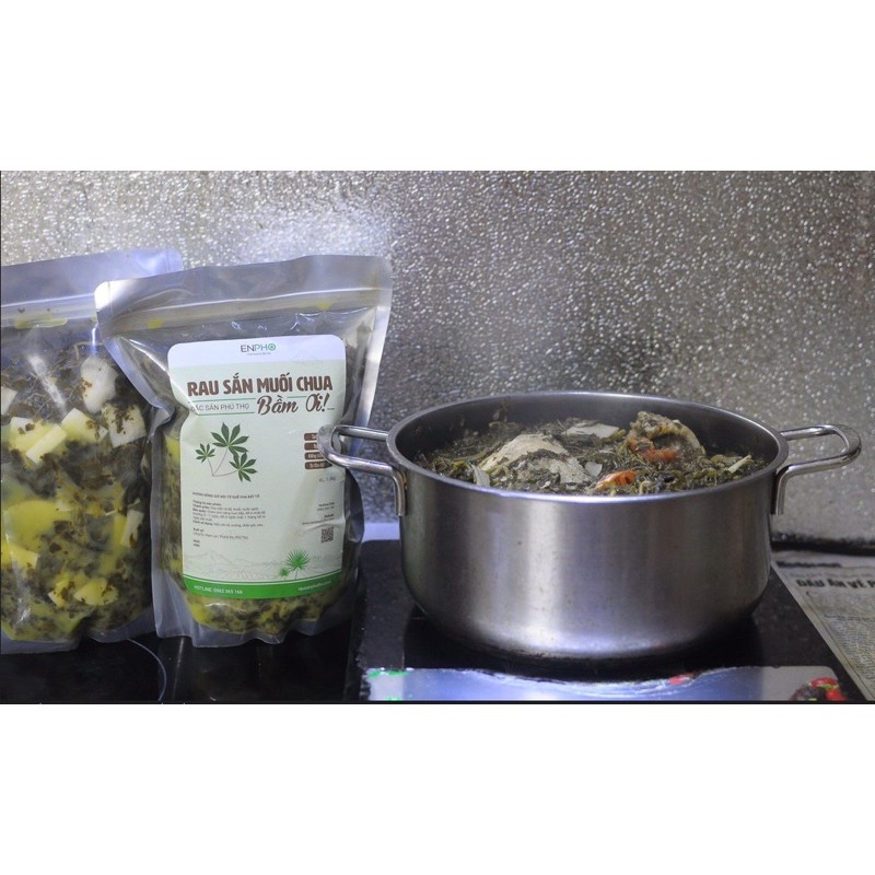 Rau Sắn Muối Chua Đặc sản Phú Thọ - Túi 1.5kg