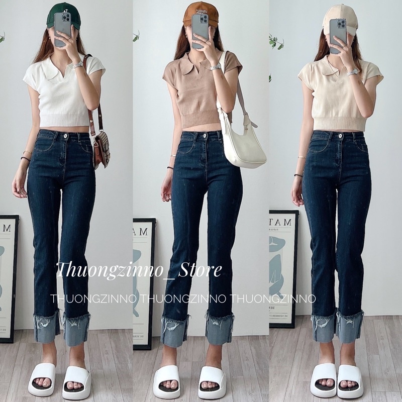 [Ảnh thật/Video]Áo croptop vintage Limit Mongtogi tông màu tây lạ mắt
