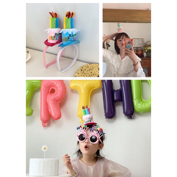 Băng Đô Hình Bánh Sinh Nhật ,Xược Hình Bánh Sinh Nhật Cute.
