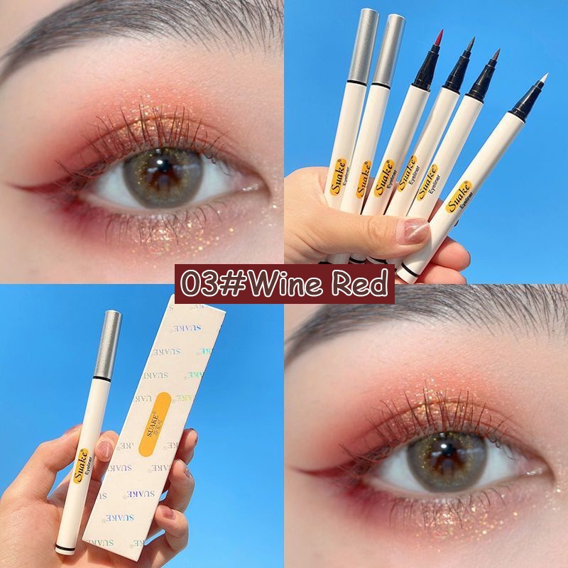 Kẻ Mắt Nước Suake Vỏ Trắng, Bút Kẻ Mắt Không Lem Không Trôi Chống Thấm Nước
