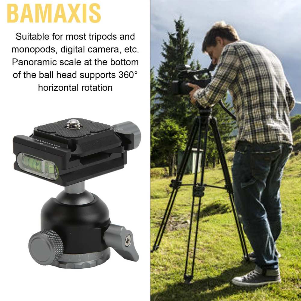 Đầu bi bamaxis mini bằng hợp kim nhôm xoay 360 độ cho chân máy ảnh kỹ thuật số
 | BigBuy360 - bigbuy360.vn