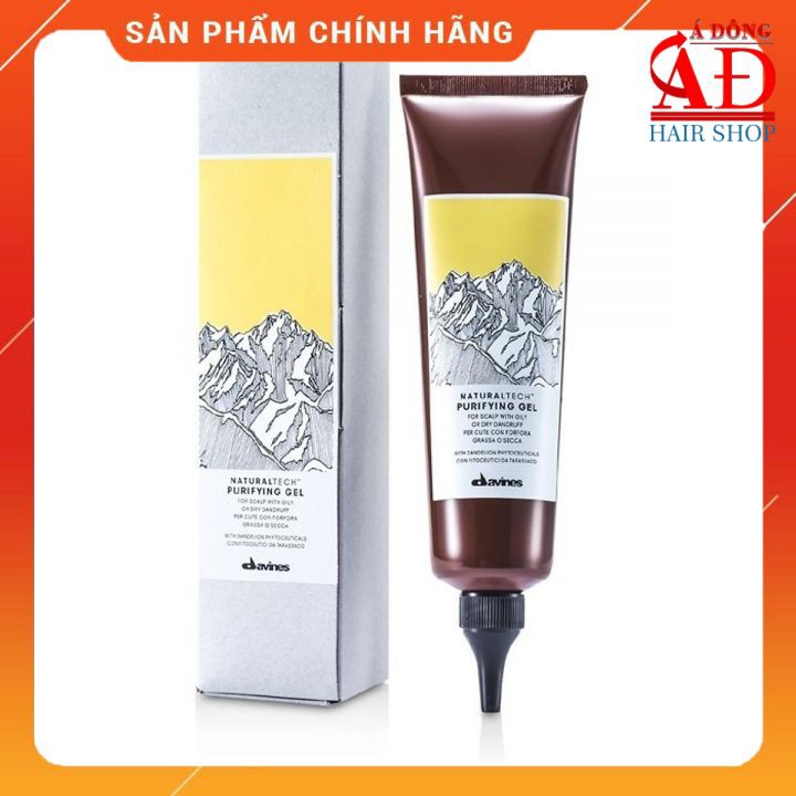 [Chính hãng] [Siêu rẻ] Tuýp gel ngăn ngừa gàu và ngứa da đầu Davines Naturaltech Purifying 150ml