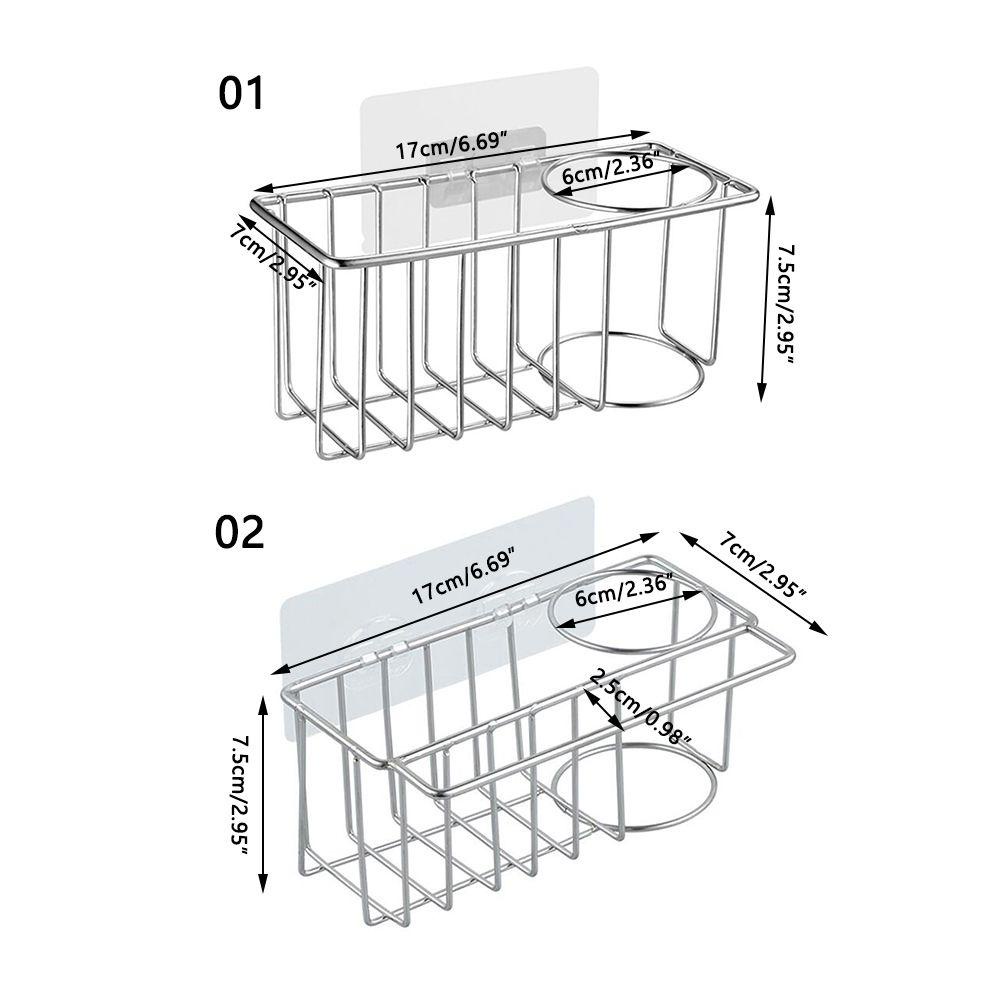 Giỏ Đựng Đồ Dùng Gắn Bồn Rửa Chén Thiết Kế Thoát Nước Tiện Dụng Cho Nhà Tắm