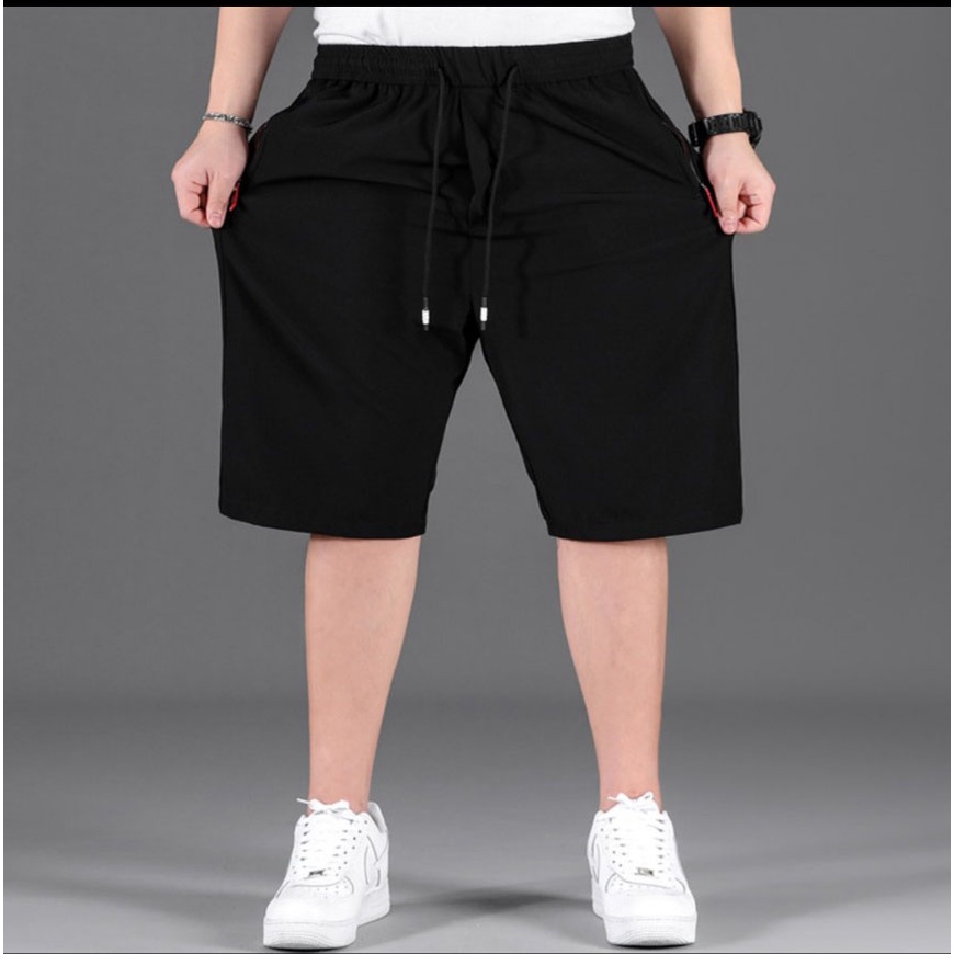 ⚡️ MẶC LÀ THÍCH ⚡️ Quần Short thun lưỡi lam MÀU ĐEN , XANH ĐEN nam nữ vải boly 2 da Co Giãn Form Dáng Thể Thao