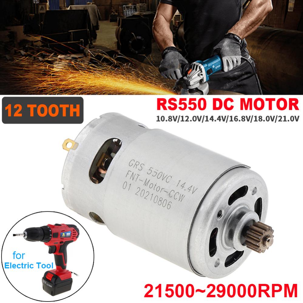 Rs550 Động Cơ Máy Khoan Điện 12 Răng dc 10.8-25v 21500-29000rpm Hai Tốc Độ