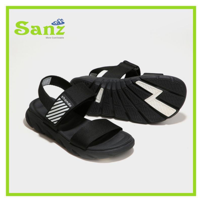 Giày Sandal Shondo Shat F6 Sport màu đen quai ngang Chính Hãng 100%