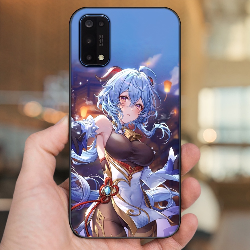 Ốp lưng Realme 7 Pro viền đen in hình Ganyu Genshin Impact