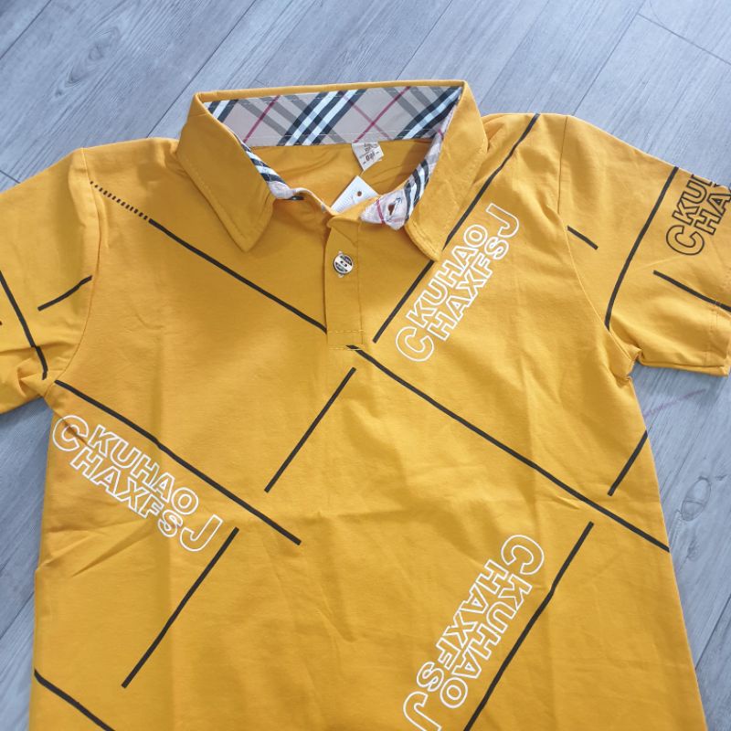 POLO BÉ TRAI {25-35KG} Áo phông cổ bẻ bé trai size đại (chất cotton tàu)