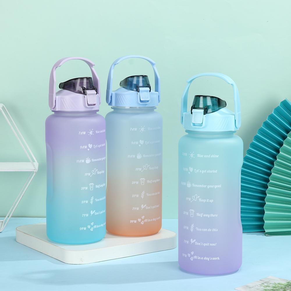 KUNHEV Bình Nước Thể Thao Chống Tràn Kèm Ống Hút Tiện Lợi