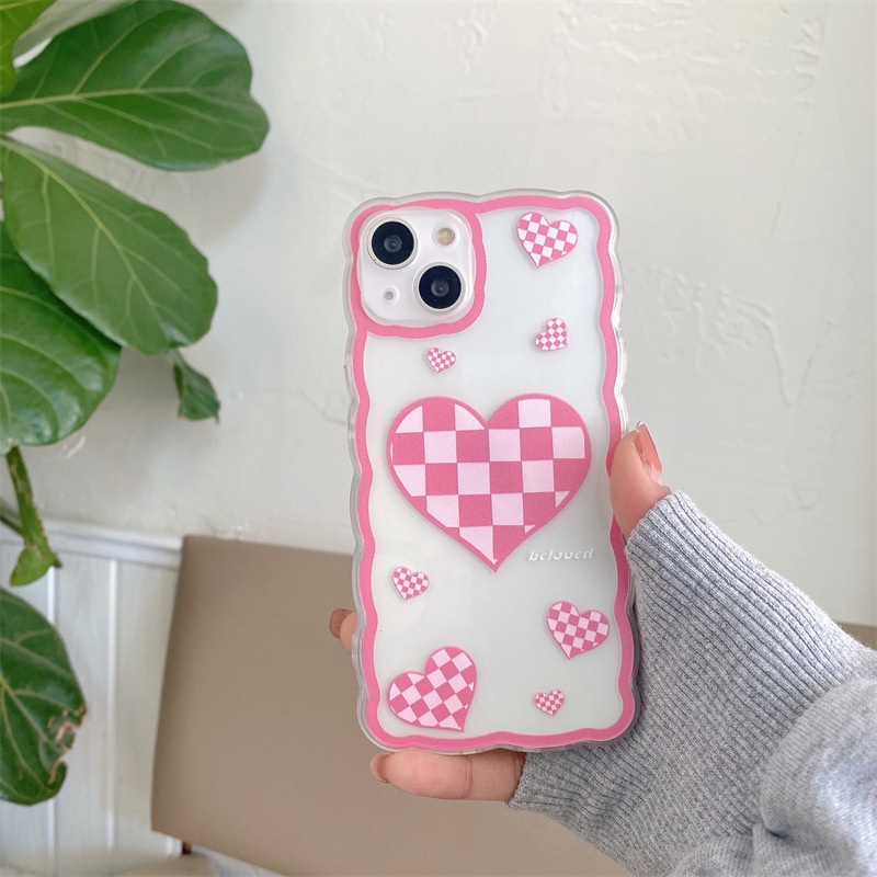 Ốp lưng iphone trong lượn sóng tim caro 6/6plus/7/7plus/8/8plus/xs/11/12/13/pro/max/plus/promax-Sale Hot G1-2