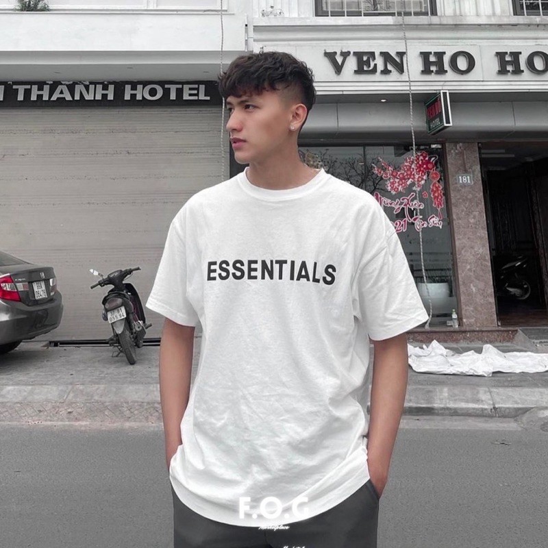 Áo thun tay lỡ ESSENTIALS , áo thun cotton nam nữ unisex, TimawWy | BigBuy360 - bigbuy360.vn