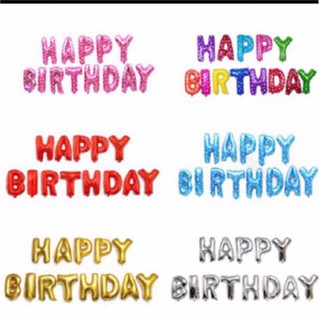 Bộ Bóng Chữ Happybirthday Kèm Dây Treo
