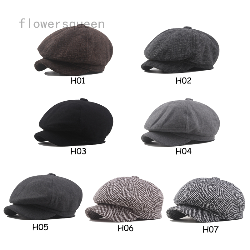 flowersqueen Nón Bánh Tiêu Phong Cách Phim Peaky Blinders