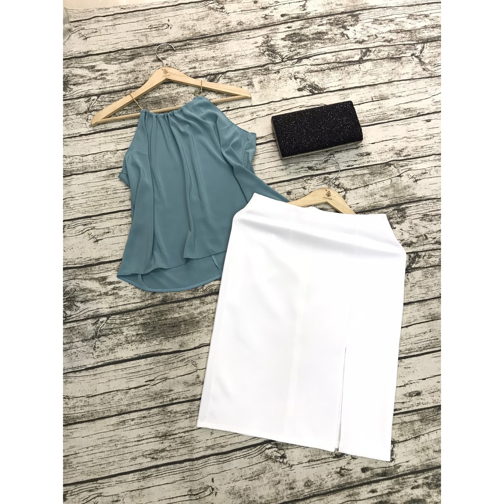 TRANG PHỤC CÔNG SỞ| SÉT ÁO VÀ VÁY| CHÂN VÁY BÚT CHÌ KÈM ÁO YẾM XINH XINH | BigBuy360 - bigbuy360.vn