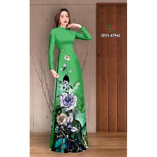 Vải may áo dài in hoa hồng