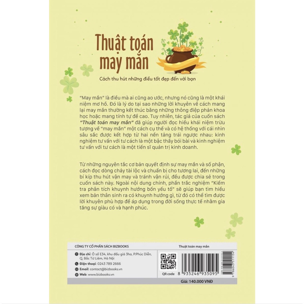 Sách - Thuật toán may mắn: Cách thu hút những điều tốt đẹp đến với bạn