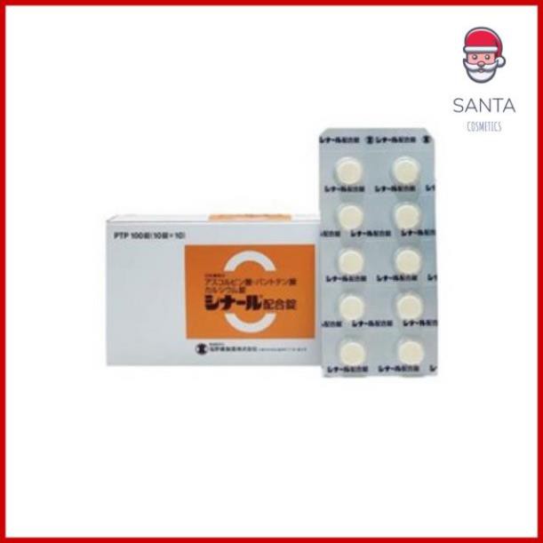 Viên uống Vitamin C trắng da, mờ thâm nám Cinal C 100 viên Nhật Bản