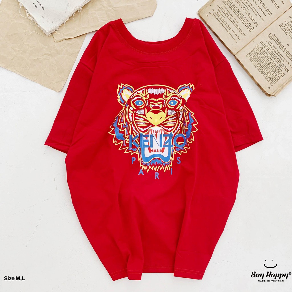 [Ảnh Thật]  ÁO THUN KENZO form rộng Phong Cách HÀN siêu đẹp [HOT 2020]