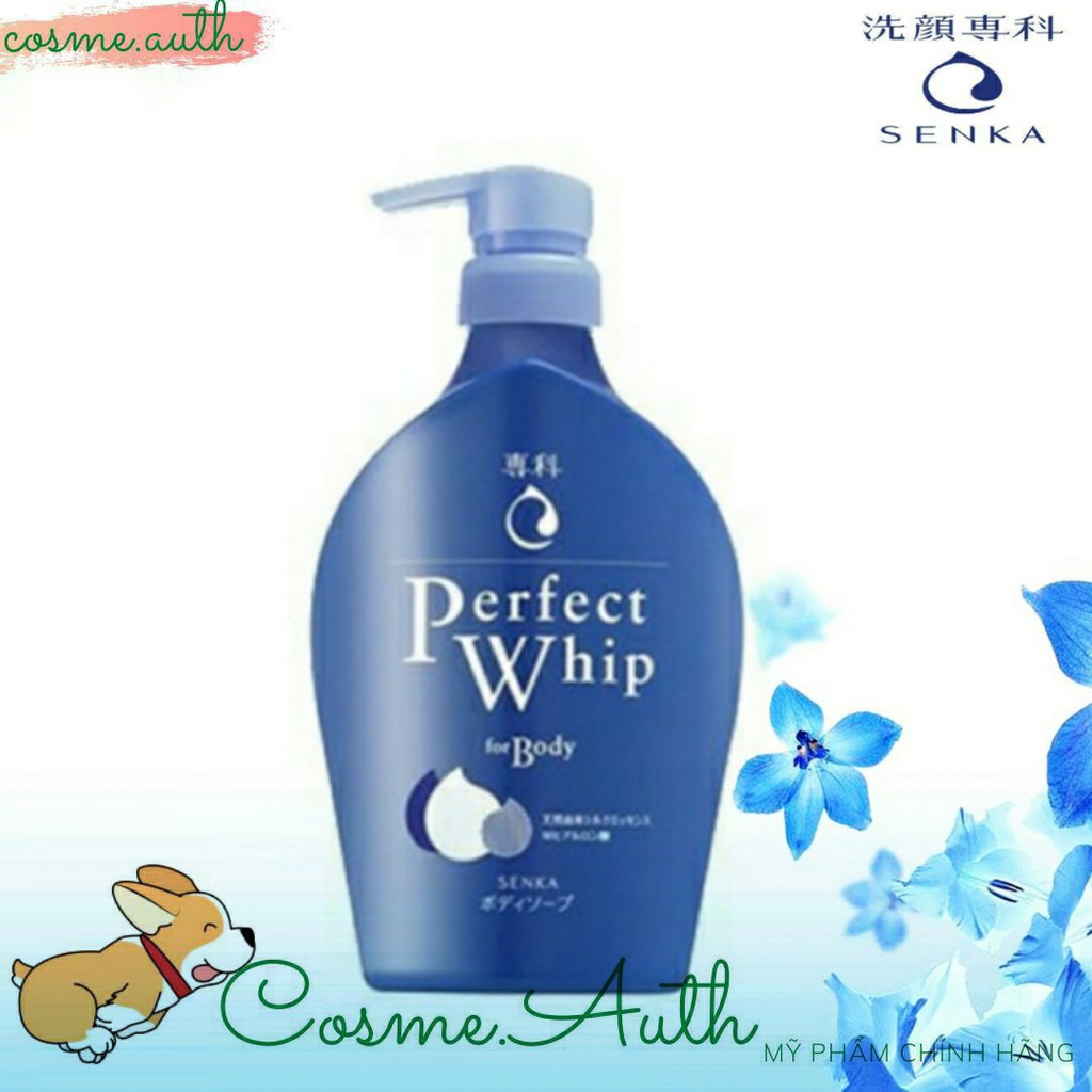 Sữa Tắm Dưỡng Ẩm Từ Tơ Tằm Trắng Senka Perfect Whip For Body 500ml