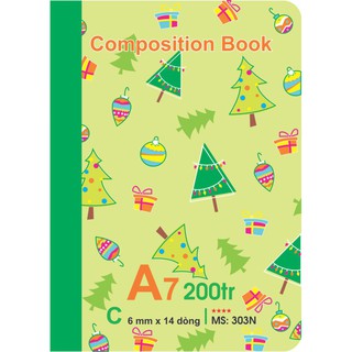 [sỉ ib] Sổ may Klong Composition Book khổ A7- 200 trang; MS 303