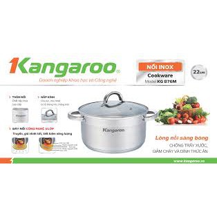 Nồi inox kangaroo KG 876M sz 22cm