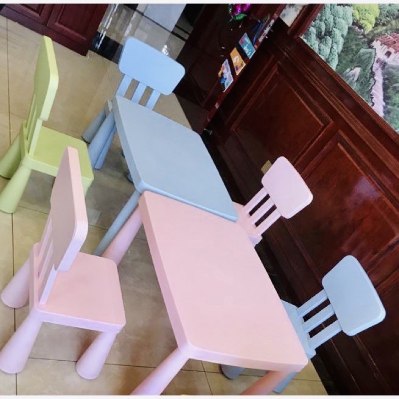Bộ bàn ghế trẻ em bàn nâng độ cao phù hợp với trẻ em 2 đến 10 tuổi, nhựa Nguyên Sinh an toàn, decor hàn quốc | BigBuy360 - bigbuy360.vn