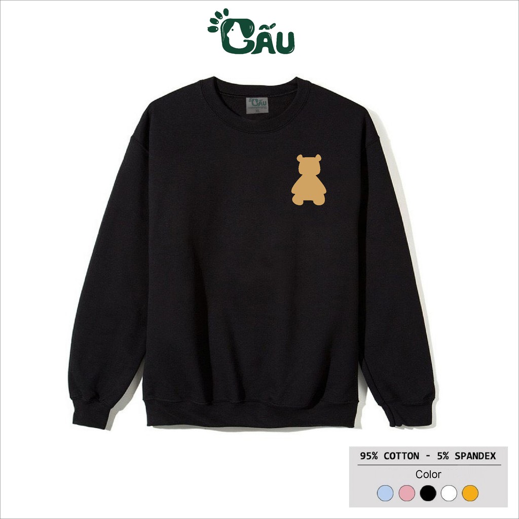Áo sweater GẤU 194 vải thu đông co dãn, dày dặn mềm mịn form rộng phong cách Unisex - DANGERUOS | BigBuy360 - bigbuy360.vn