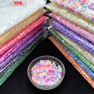 Hạt Cườm Kính 2Mm/3mm/4mm/450g Chuyên Dụng Làm Trang Sức