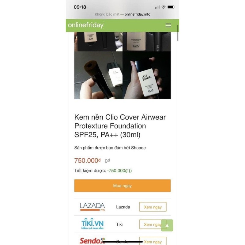 Set kem nền C-l.i0 thêm cọ | BigBuy360 - bigbuy360.vn