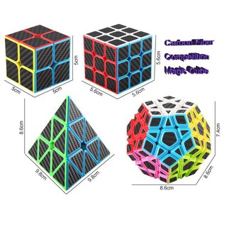 Bộ sưu tập rubik carbon 2x2 3x3 4x4 5x5 pyraminx megaminx skewb square - ảnh sản phẩm 6