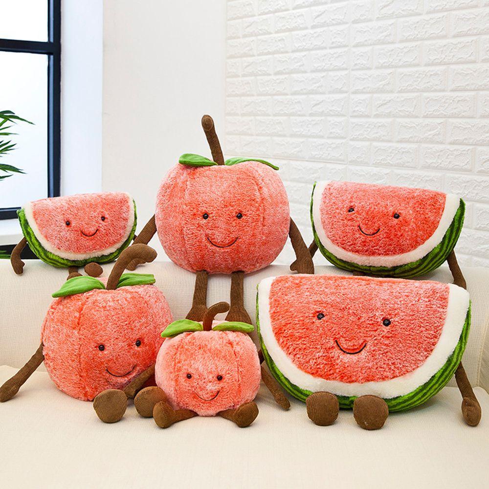 Gối Ôm Nhồi Bông Hình Dưa Hấu Hoạt Hình Sáng Tạo Đáng Yêu 30cm