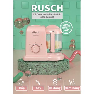 (CHÍNH HÃNG) Máy xay hấp đa năng 4 in 1 Rusch Đức máy chế biến ăn dặm cho bé