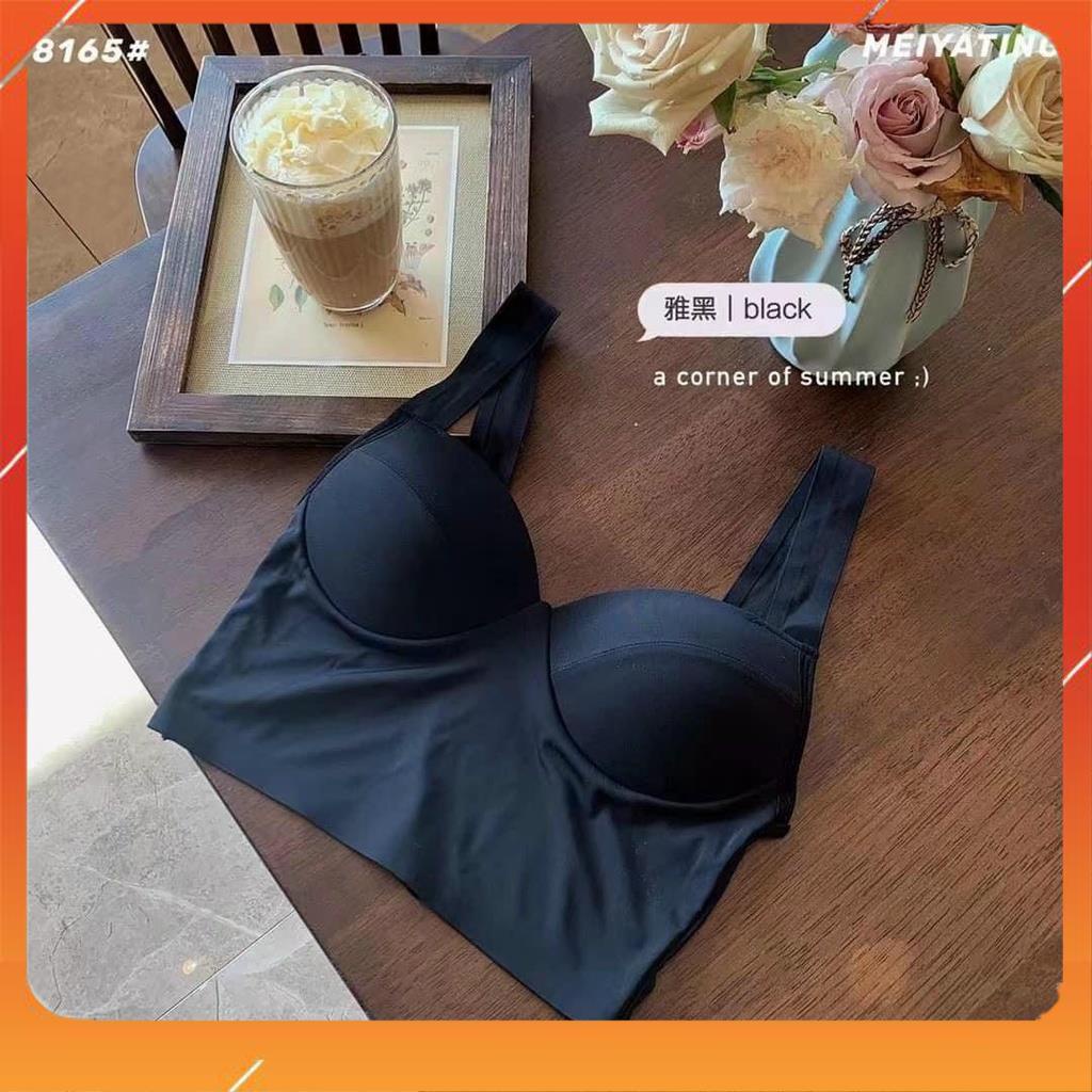 Áo bra chữ U cotton mịn thấm hút mồ hôi đa năng cao cấp quai to bản kiểu dáng sang chảnh hottrend