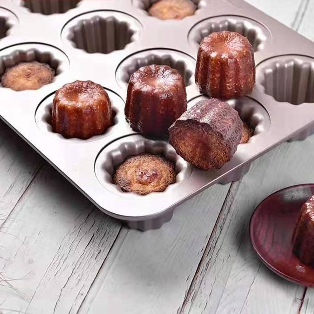 AUGUSTINA Khuôn Làm Bánh Muffin Bằng Thép Carbon