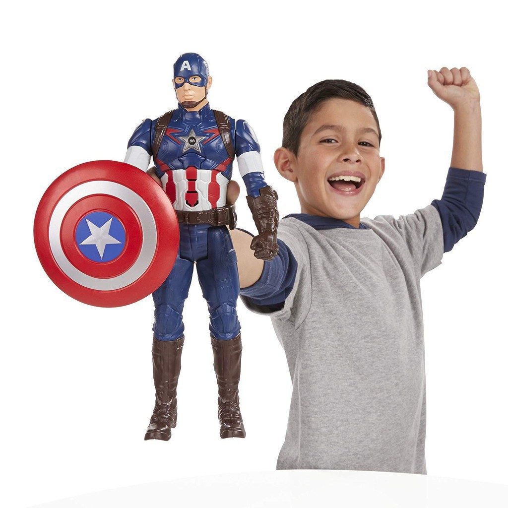 Đồ chơi mô hình siêu anh hùng Marvel Đội Trưởng Mỹ Captain America cao 30cm