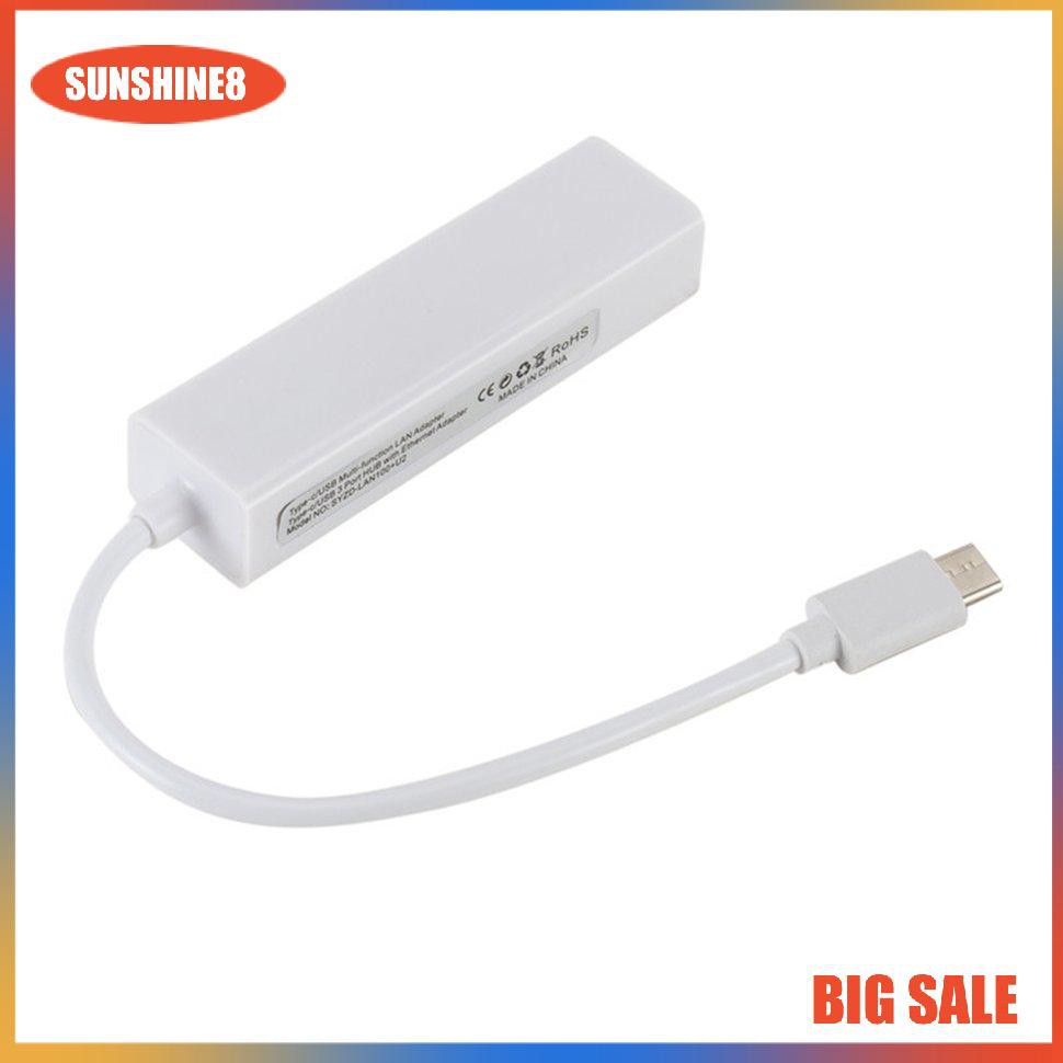 (0504) Cáp Chuyển Từ Usb-C Usb 3.1 Type-C Sang Usb Rj45 Ethernet Lan