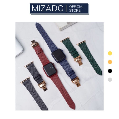 Dây da thủ công EPI dành cho Apple Watch, đồng hồ thông minh, đồng hồ cơ MIZADO