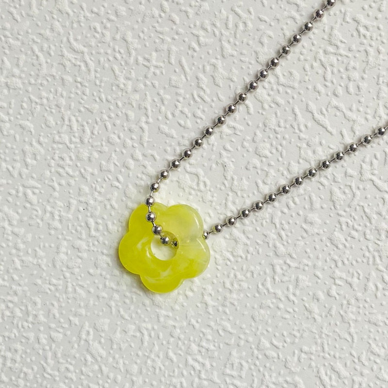 Vòng cổ Chuỗi Hạt Nhựa Resin Nhiều Màu Thời Trang Cho Nữ