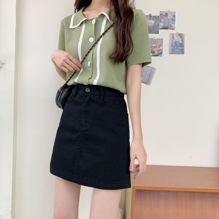 Chân váy jean thời trang năng động cho nữ