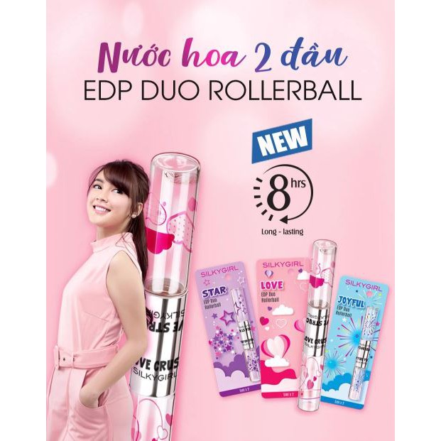 Nước Hoa 2 Đầu Dạng Lăn 4 Mùi Hương Silkygirl EDP Duo Rollerball 10ml | BigBuy360 - bigbuy360.vn