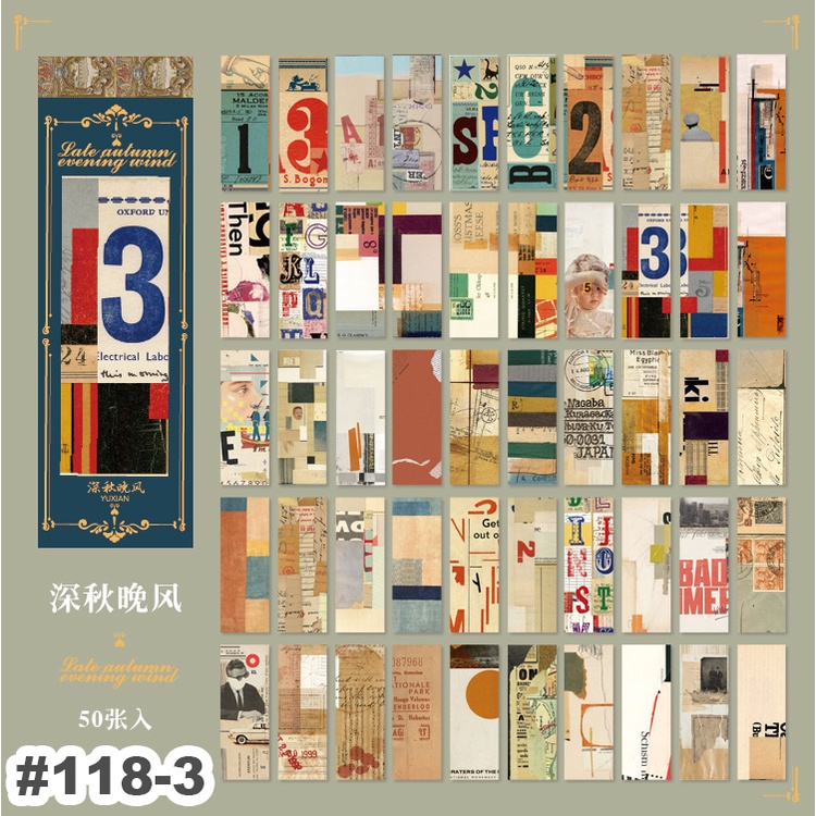 Sticker chủ đề vintage trang trí Scrapbook, sổ tay, vở - [ 118 ]