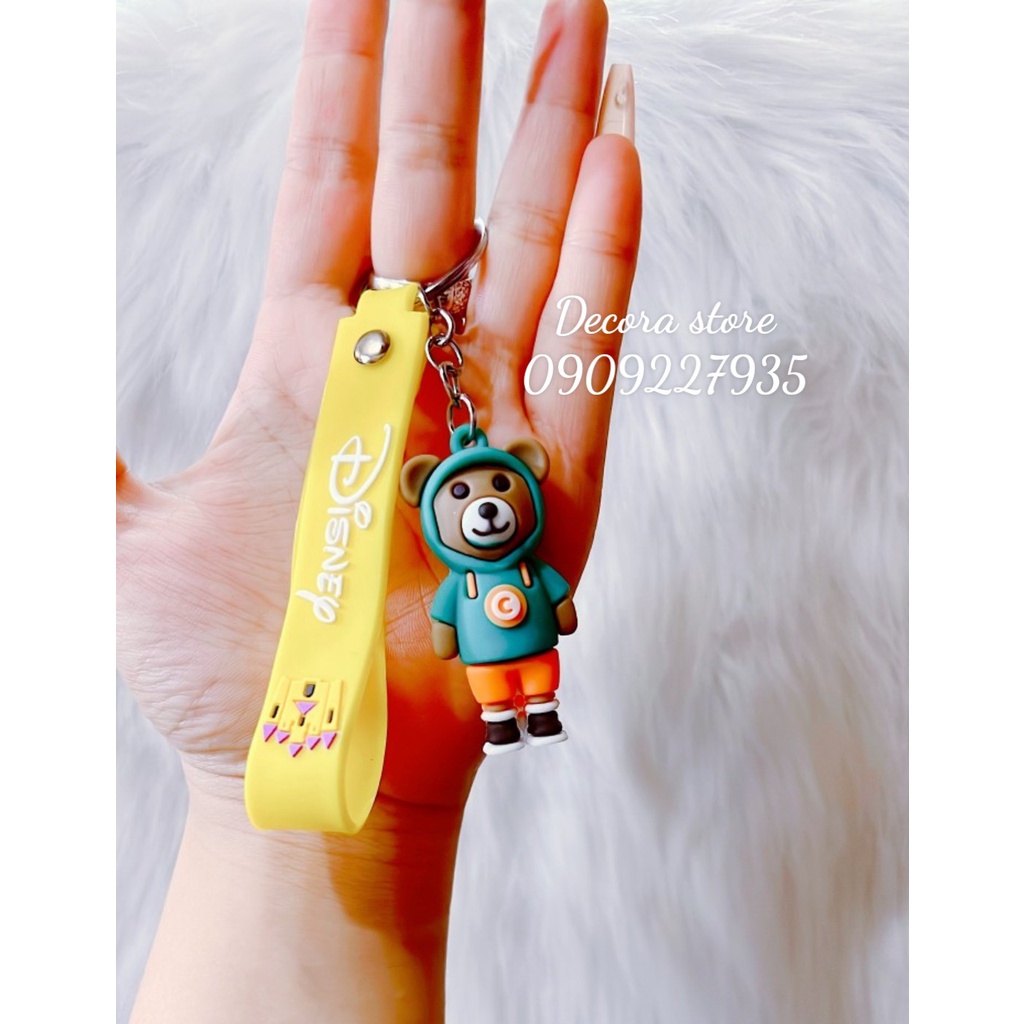 Móc Khóa Gấu Hoodie - Mã 055 nhiều màu