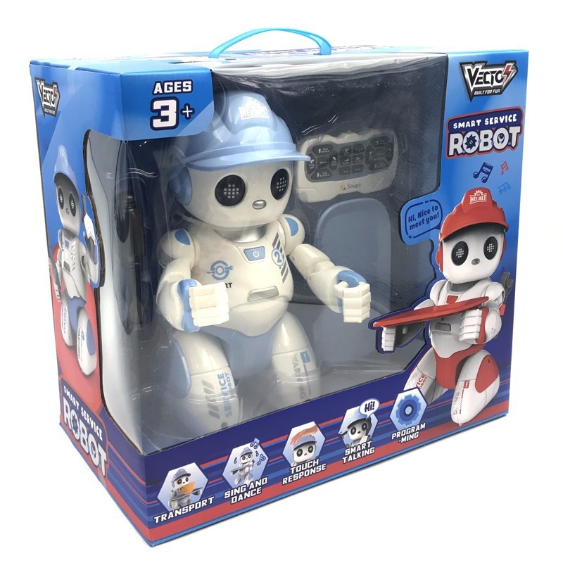 Đồ Chơi Vecto Chú Robot Quản Gia Thông Thái (Xanh Dương) VT18083/BLU